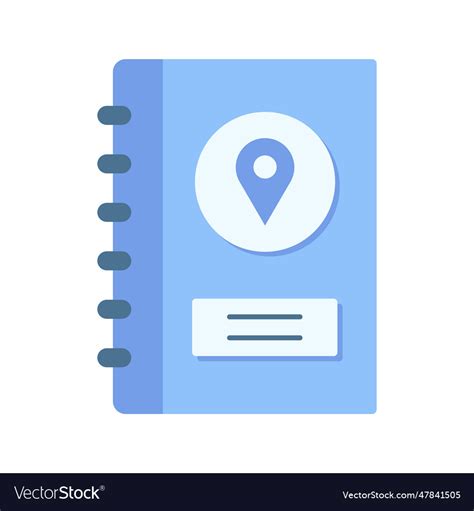 Address book icon image Royalty Free Vector Image