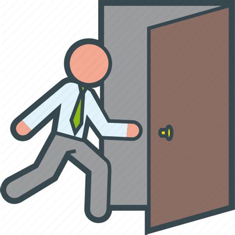 Business, close, door, escape, escaping, exit, logout icon - Download ...