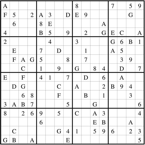 16x16 Sudoku Printable