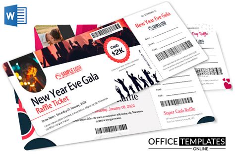 22+ Best Free Raffle Ticket Templates & Formats for MS Word