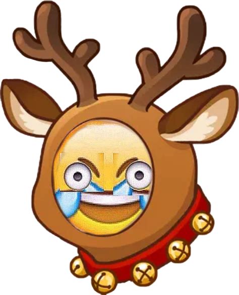 Transparent Christmas Emoji Png - Reindeer Bitmoji Clipart - Full Size ...