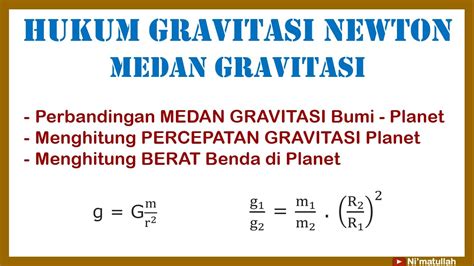 Contoh Soal & Latihan Hukum Gravitasi Newton | Percepatan/Medan ...