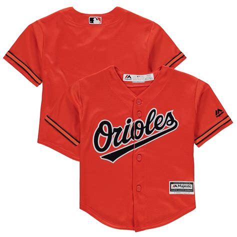 Preschool Baltimore Orioles Majestic Orange Alternate Official Cool ...