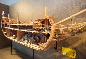 Fluyt ship cross-section - Museum Kaap Skil | Museum Kaap Skil