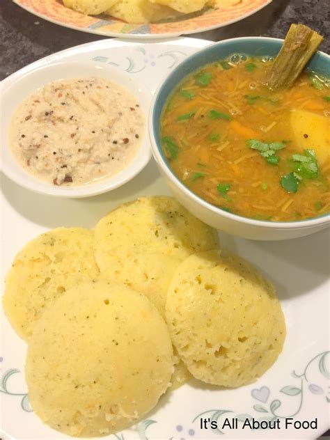 Sooji Idli, Sambhar with Coconut Chutney.. Perfect Weekend Brunch | It ...