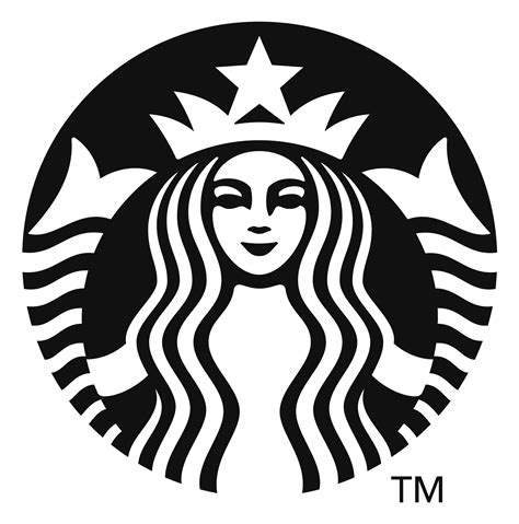 Black Starbucks Icon Logo transparent PNG - StickPNG