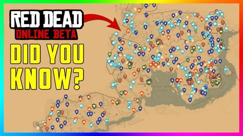 Red Dead Online - DID YOU KNOW? This Map Shows The Location Of ...