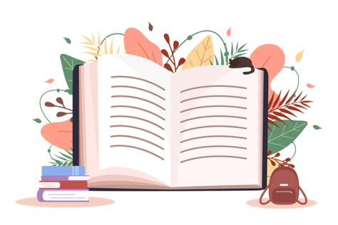 Best Book reading Illustration download in PNG & Vector format