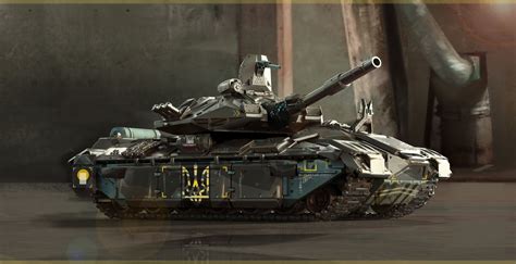 Futuristic Tank Concept by Denis Rutkovsky [1920 x 985] : TankPorn