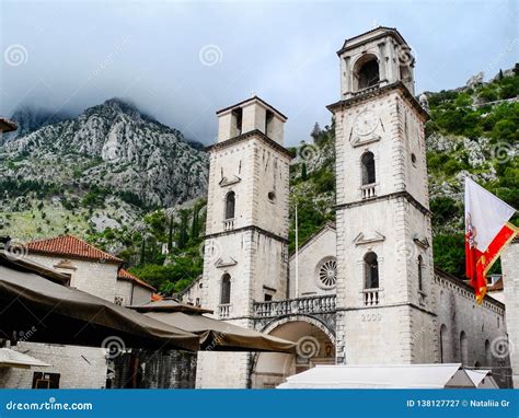 Kotor Town, Kotor Cathedral, Montenegro Stock Image - Image of rainy ...