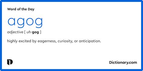 Word of the Day - agog | Dictionary.com