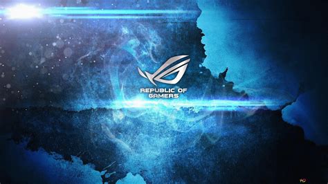 Asus Rog Blue Wallpaper 1080P