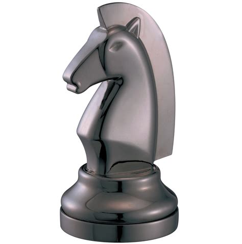 Cast Chess Knight Black- Hanayama Metal Puzzle-EU689