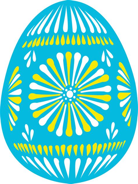 Clipart - easter egg blue