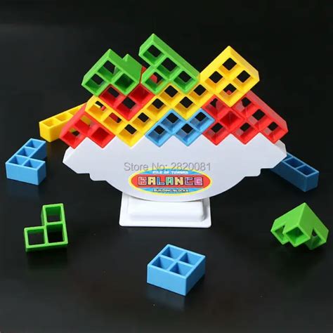 novetly building blocks pile of tower balance game,stacking tower anti ...