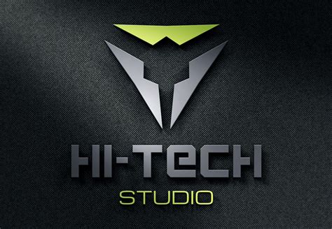 Modern Hi-Tech Logo | Design Bundles | Logo keren, Seni, Kreatif