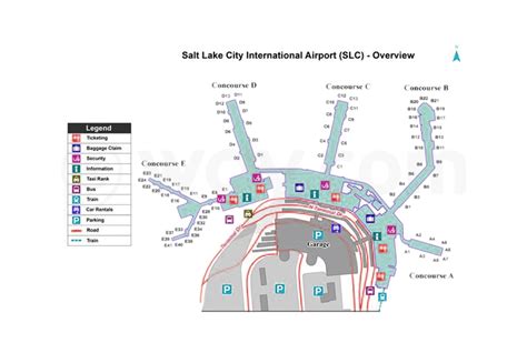 Slc Airport Gate Map