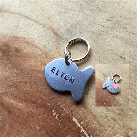 Cat tag personalized cat id tag small pet id tag custom pet | Etsy ...