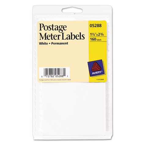 Postage Meter Labels For Pitney-Bowes Postage Machines, 1.5 x 2.75 ...