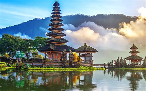 Pura Ulun Danu Bratan Temple, 4k, Shaivite Water Temple, - Bali ...