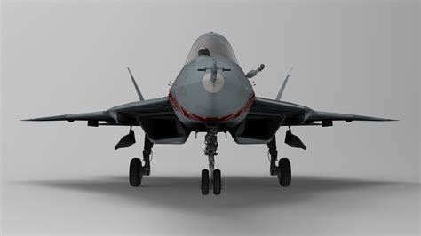 3D Sukhoi Su-57 Felon With Cockpit - TurboSquid 2109867