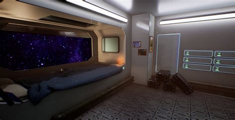 ArtStation - Sci-fi bedroom