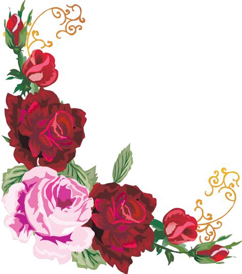 Download Floral Border Flower Design Free Download Image Hq Png Image ...