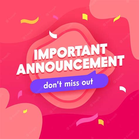 Premium Vector | Important announcement banner, social media banner