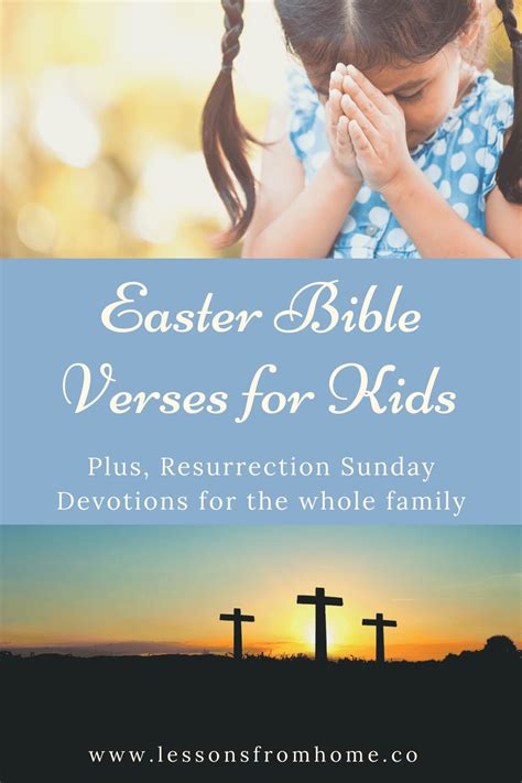 Easter Bible Verses for Kids: Short Devotions for Resurrection Sunday