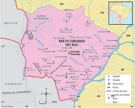 Mapas do Estado do Mato Grosso do Sul