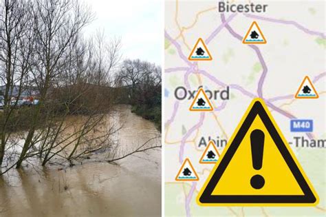 Heavy rainfall leads to 27 FLOOD ALERTS in Oxfordshire area