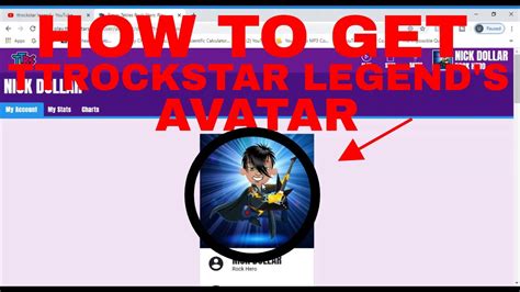 HOW TO GET TTROCKSTAR LEGEND'S AVATAR!!! - YouTube