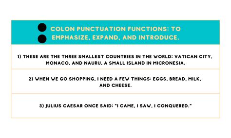 Colon Punctuation with Examples, Uses, and Grammar Explanations - Grammar