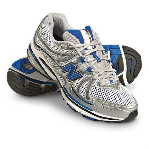 Men's New Balance® MR4695B Running Shoes, Silver / Blue - 175295 ...