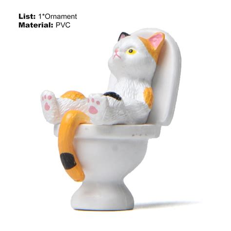 Pnellth Tiny Cat Figures Exquisite Craftmanship Realistic Small Cat ...