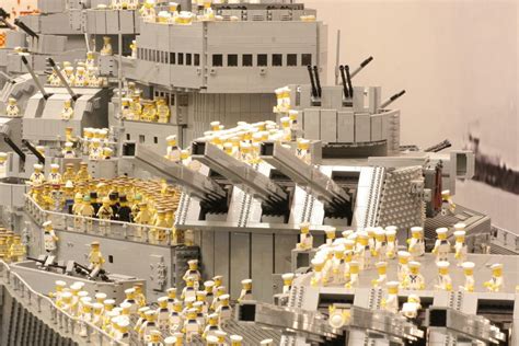 World's biggest Lego battleship — half a million bricks — sets sail for ...