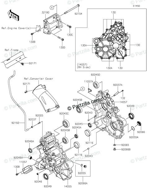 Kawasaki Side by Side 2020 OEM Parts Diagram for Gear Box | Partzilla.com