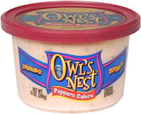 Owl's Nest Peppers Galore Cheese Spread - 10 oz, Nutrition Information ...