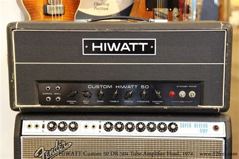 HIWATT Custom 50 DR-504 Tube Amplifier Head, 1974 | www.12fret.com