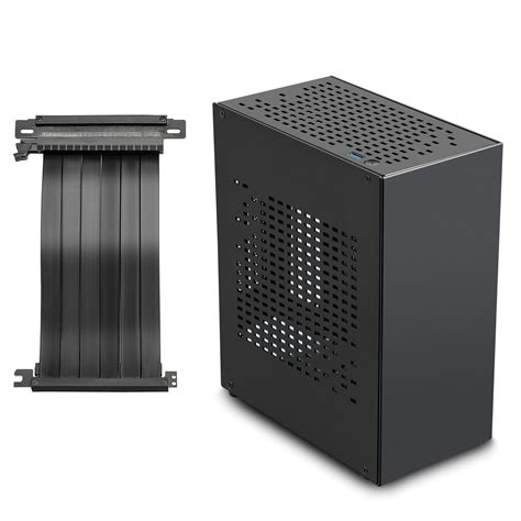 Buy Aluminum Mini ITX Case with PCI Riser, JOYJOM Mini PC Case, SFF ...