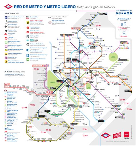 MAPA METRO MADRID 2024. Planos para viajes por España.