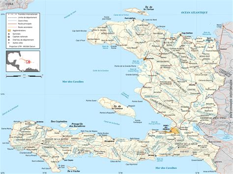 The Map Of Haiti