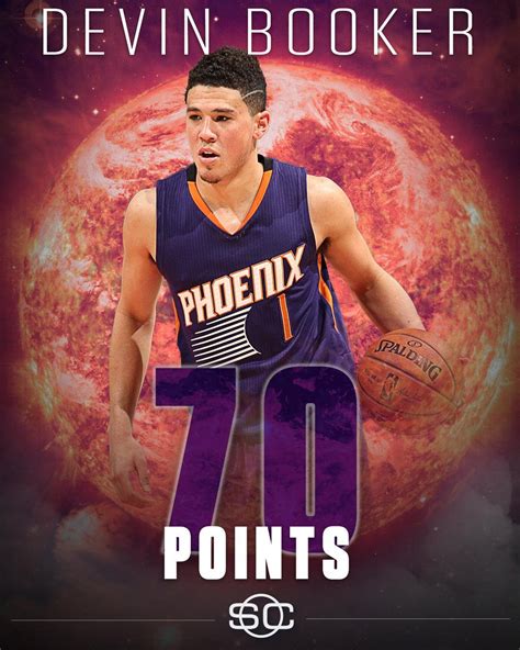 Devin Booker 70 | Devin booker, Booker nba, Sports pictures