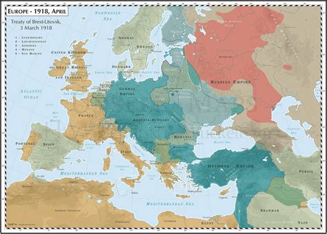 Treaty of Brest-Litovsk, April 1918. - Maps on the Web