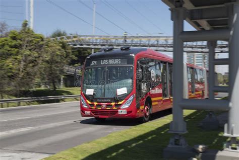 Transmilenio on Bogota, Colombia. , a Bus Rapid Transit System ...