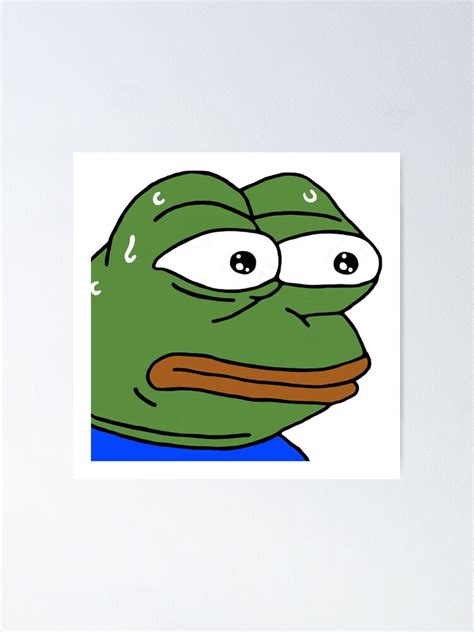 "monkaS Emote" Poster by drewfproc | Redbubble