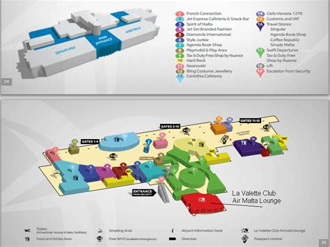 MLA: Malta (Valletta) Luqa Airport - Terminal map, lounges, bars ...