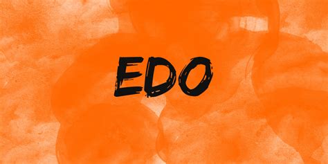 Edo Font · 1001 Fonts