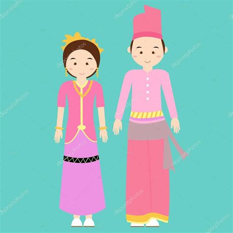 Traditional clothes nusa tenggara barat indonesia ethnic cloth vector ...