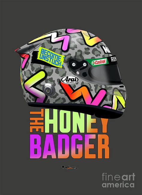 Daniel Ricciardo 2020 helmet Digital Art by Jeremy Owen - Fine Art America